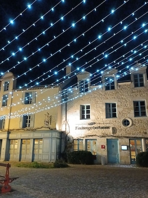Front of property – evening/night