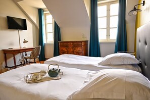 Superior-Doppel- oder -Zweibettzimmer | Hochwertige Bettwaren, Minibar, individuell dekoriert