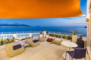 Junior Suite, 1 Double Bed, Patio, Sea View | Terrace/patio