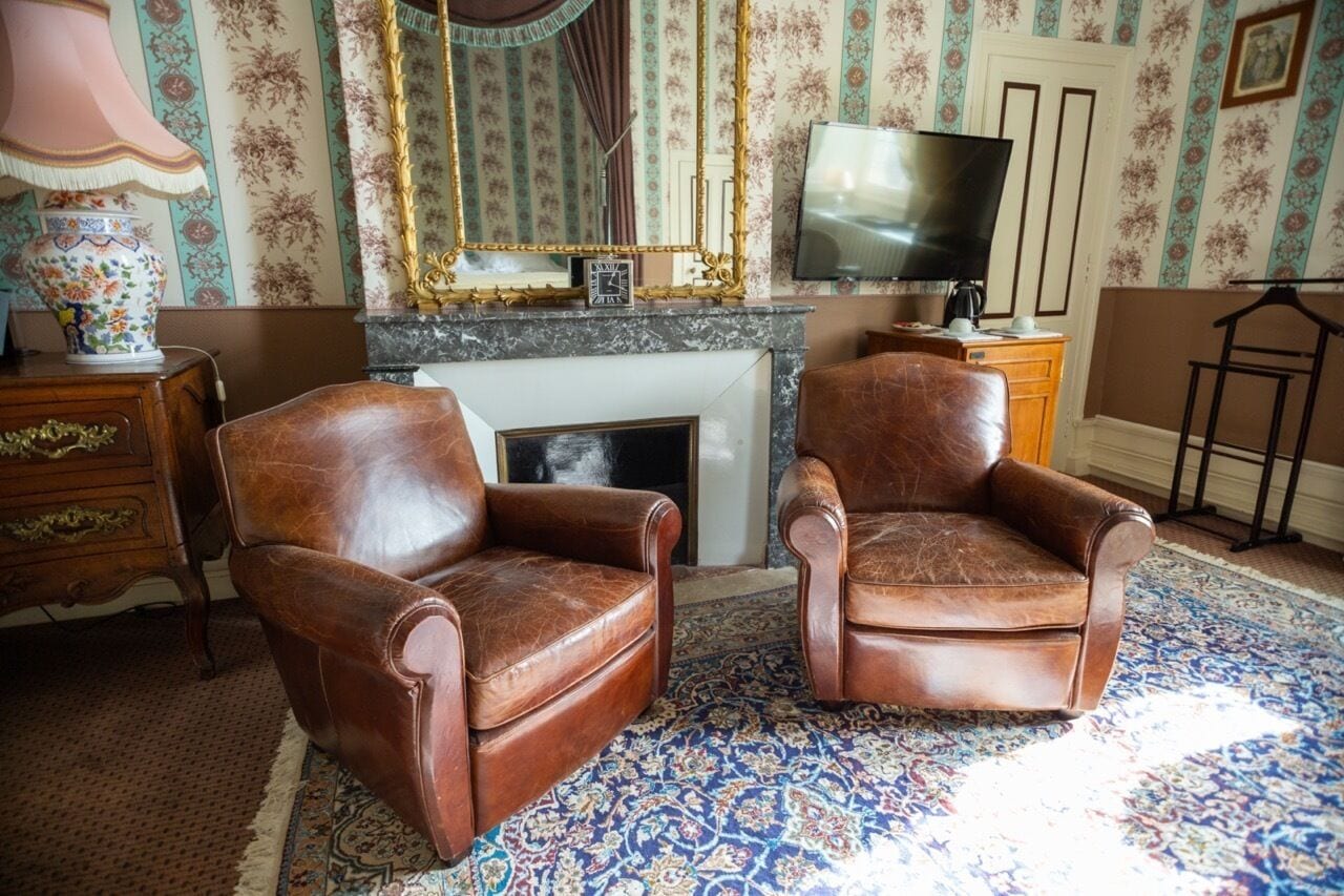 deluxe double room, ensuite, garden view (la renaudie) | 1 bedroom, minibar, in-room safe, individually decorated