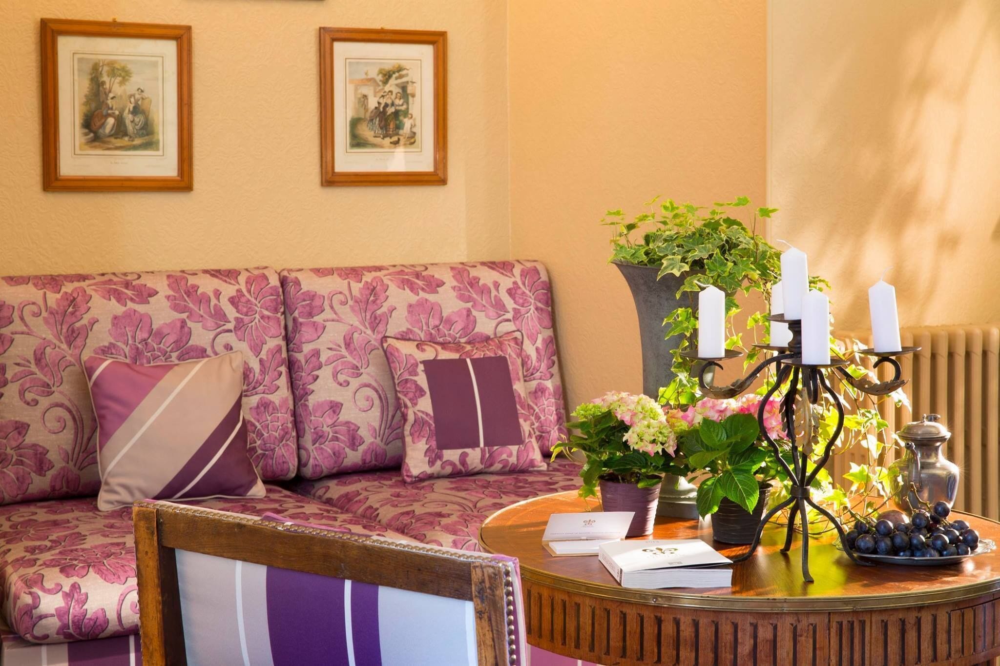 luxury double room, ensuite, courtyard view (le castelnau) | 1 bedroom, minibar, in-room safe, individually decorated