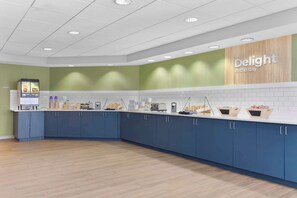 Free daily self-serve breakfast