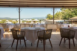 Lunch, dinner served; Mediterranean cuisine, al fresco dining 