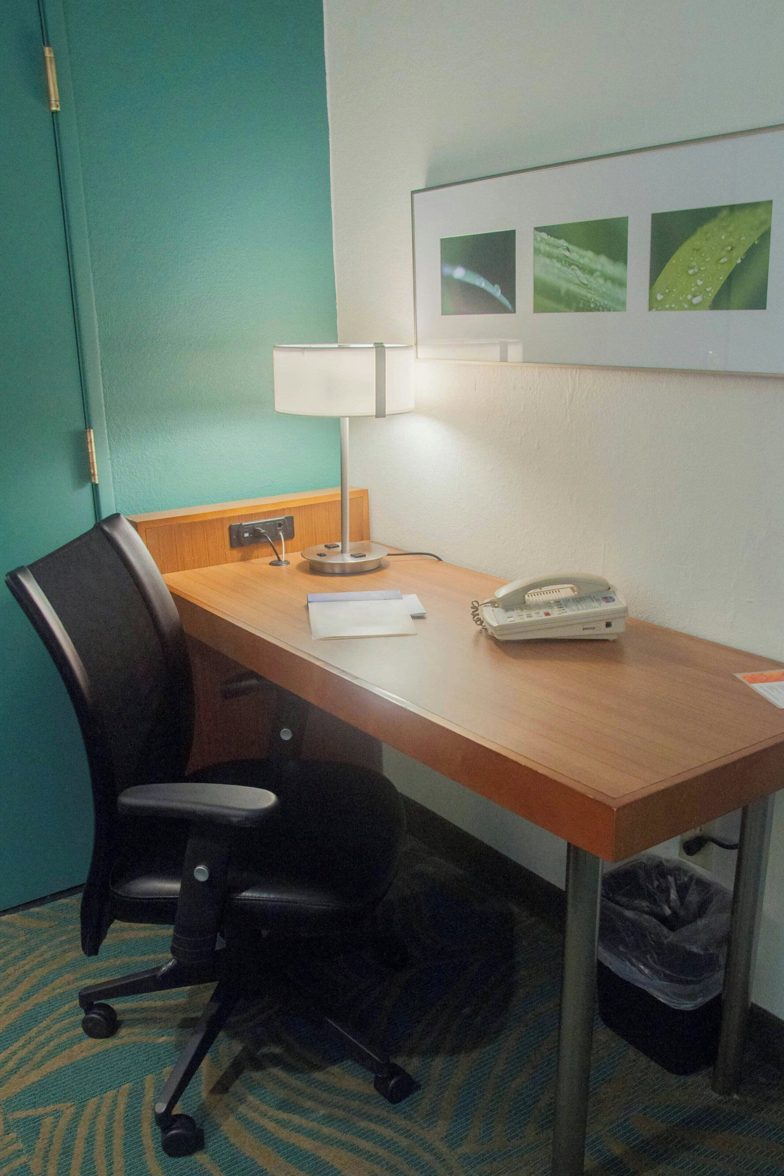 desk, laptop workspace, iron/ironing board, free wifi