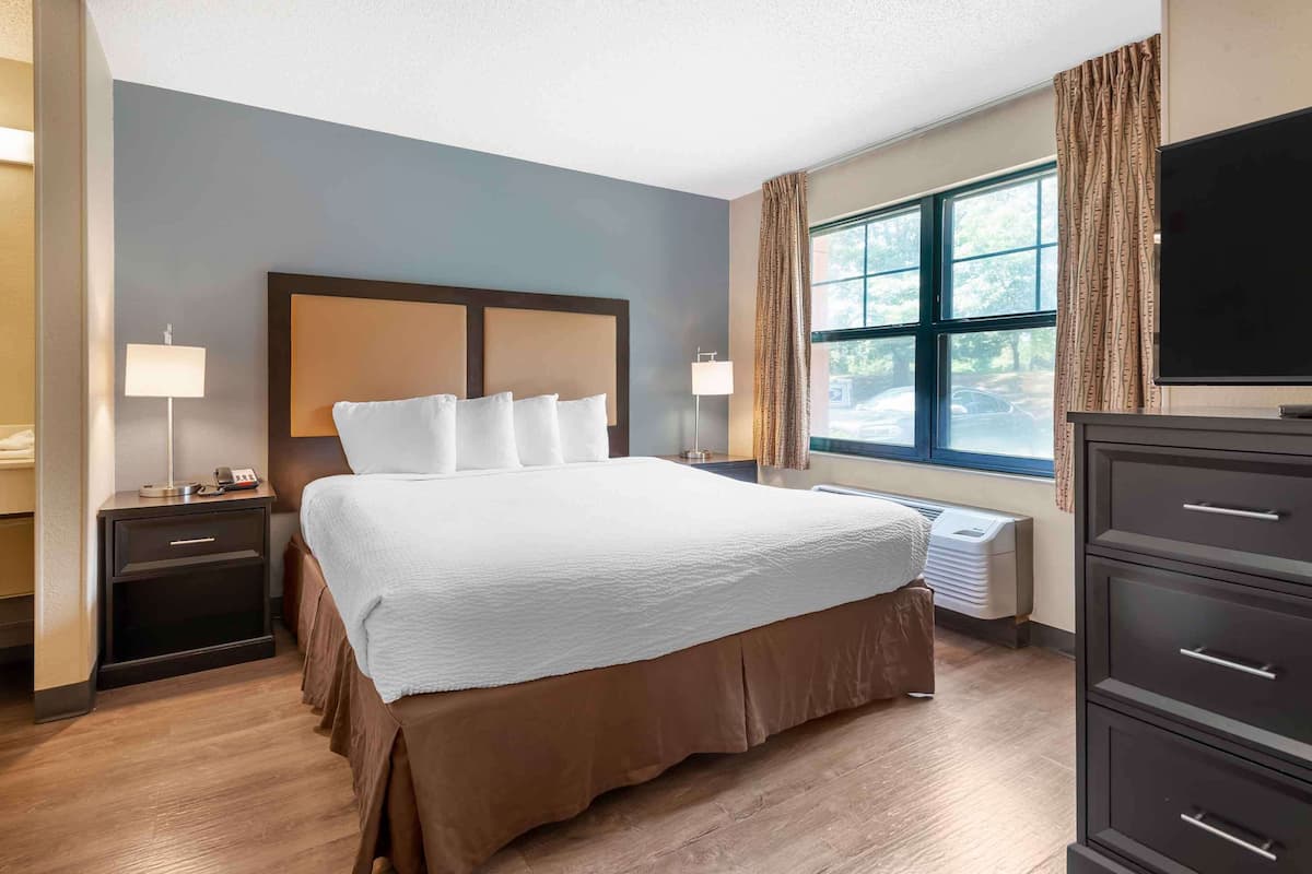 Deluxe Studio, 1 King Bed with Sofa bed, Non Smoking | Desk, blackout drapes, iron/ironing board, free WiFi