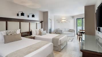 Junior Suite Garden View | Edredones de plumas y colchones viscoelásticos