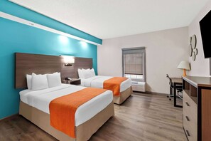 Room, 2 Double Beds, Accessible, Non Smoking | Pillowtop beds, desk, iron/ironing board, free WiFi - Howard Johnson by Wyndham Jackson (Jackson)