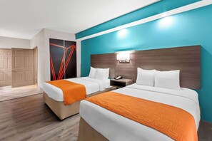 Room, 2 Double Beds, Accessible, Non Smoking | Pillowtop beds, desk, iron/ironing board, free WiFi - Howard Johnson by Wyndham Jackson (Jackson)