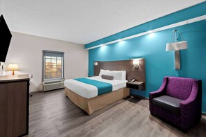 Room, 1 King Bed, Accessible, Non Smoking | Pillowtop beds, desk, iron/ironing board, free WiFi