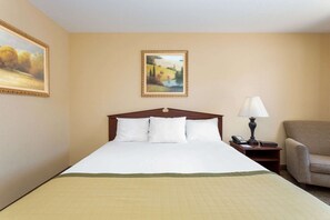 Desk, blackout drapes, iron/ironing board, free WiFi