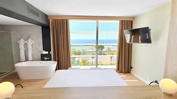 In-room safe, desk, laptop workspace, blackout drapes