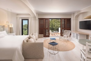 Junior Suite, 1 Bedroom, Terrace | Egyptian cotton sheets, premium bedding, down duvets, pillow-top beds