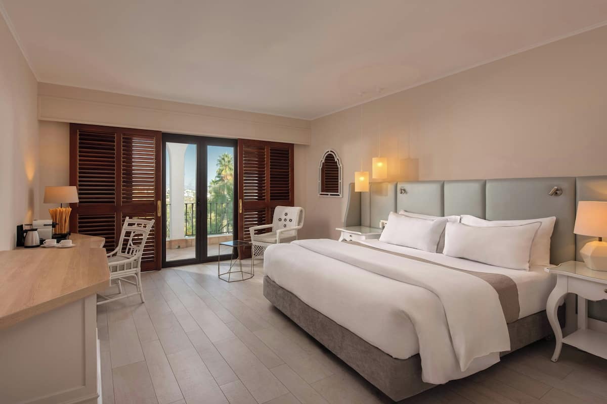 Panorama kamer, 1 kingsize bed (View) | Lakens van Egyptisch katoen, luxe beddengoed, donsdekens