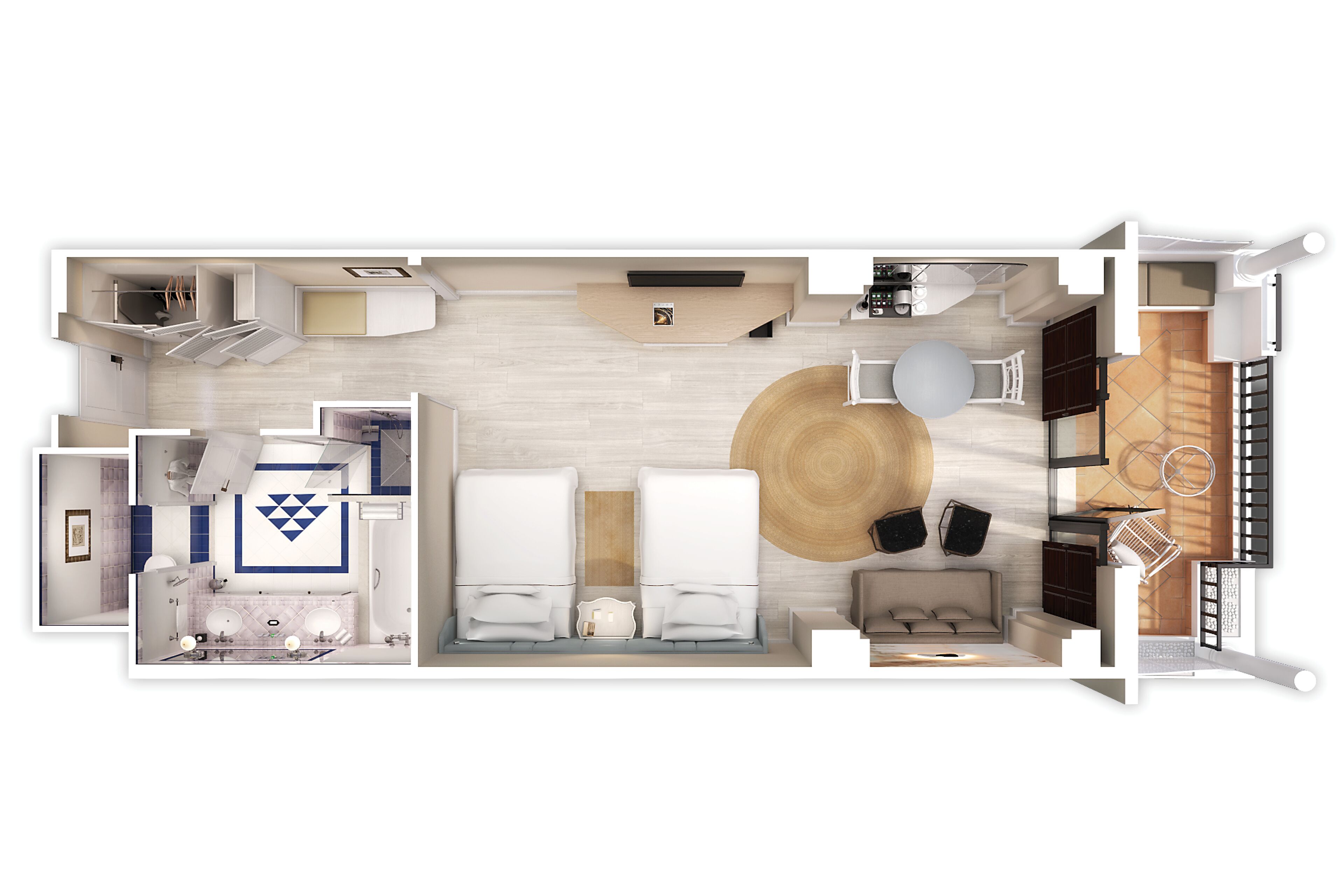 1 bedroom, egyptian cotton sheets, premium bedding, down duvets