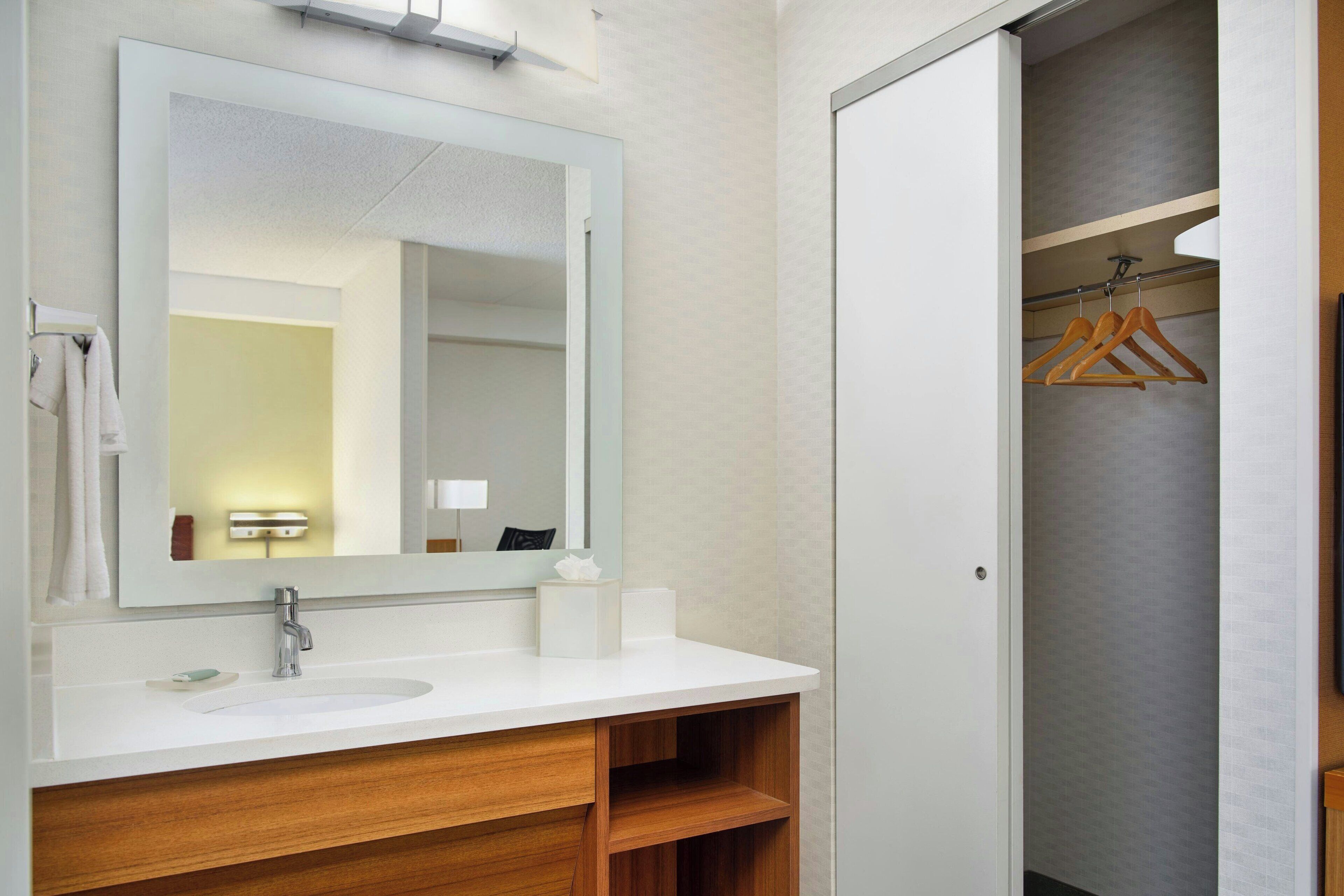 down duvets, desk, laptop workspace, blackout curtains