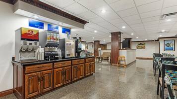 Free daily buffet breakfast