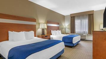 Standard Room, 2 Queen Beds, Accessible, Refrigerator & Microwave | Desk, laptop workspace, iron/ironing board, cribs/infant beds