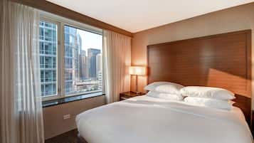 Hypo-allergenic bedding, in-room safe, desk, iron/ironing board