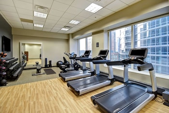 Fitness center at Embassy Suites by Hilton Chicago Downtown Magnificent Mile