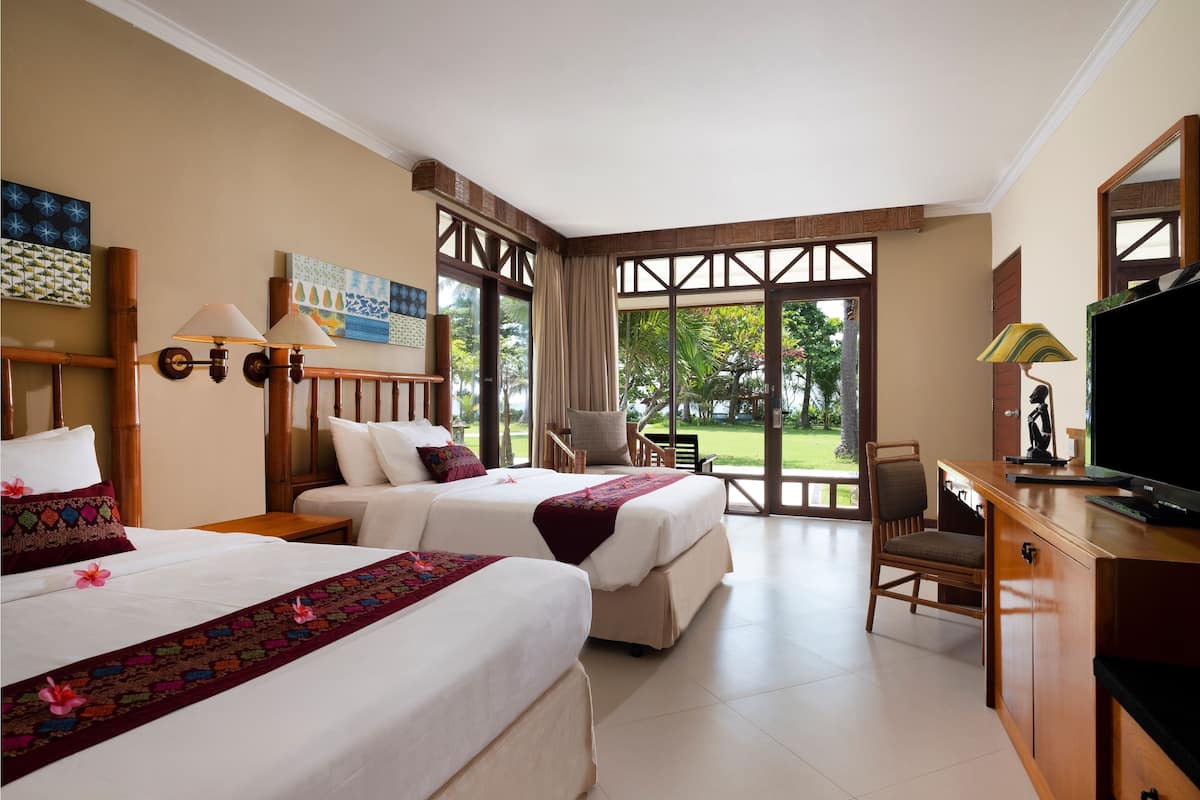 family villa, 2 bedrooms, private pool, beach view | view from room