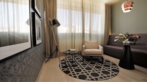 Premium bedding, minibar, in-room safe, desk