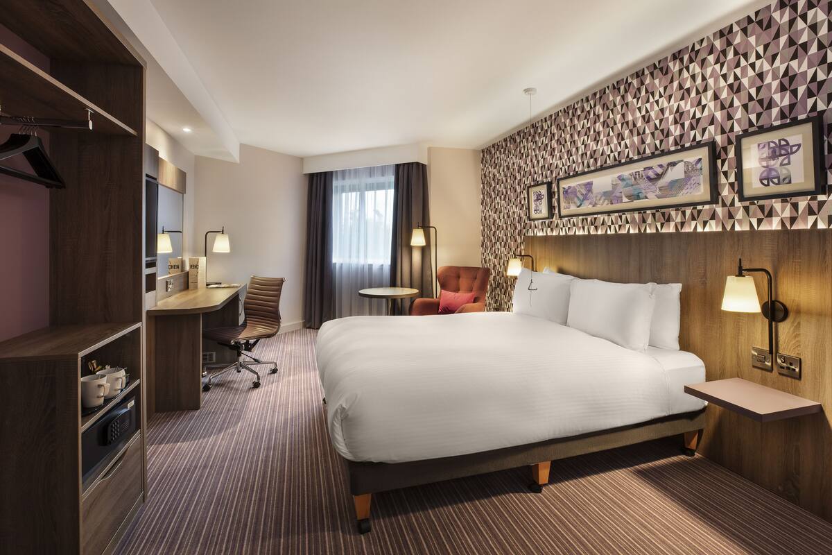 desk, laptop workspace, blackout curtains, soundproofing