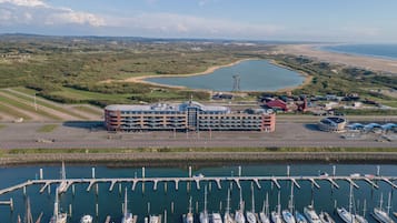 Vista a la playa o el mar