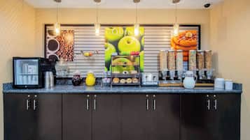 Free daily buffet breakfast