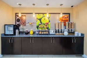 Free daily buffet breakfast