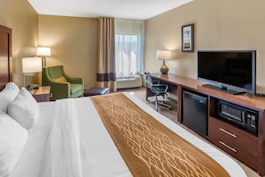 Standard Room, 1 King Bed, Non Smoking | Desk, blackout drapes, iron/ironing board, free cribs/infant beds