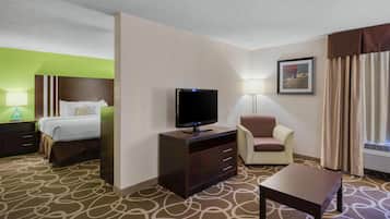 Kamar Standar, 1 Tempat Tidur King, Bebas Asap Rokok, jet tub | Meja kerja, setrika/meja setrika, Wi-Fi gratis, dan seprai linen