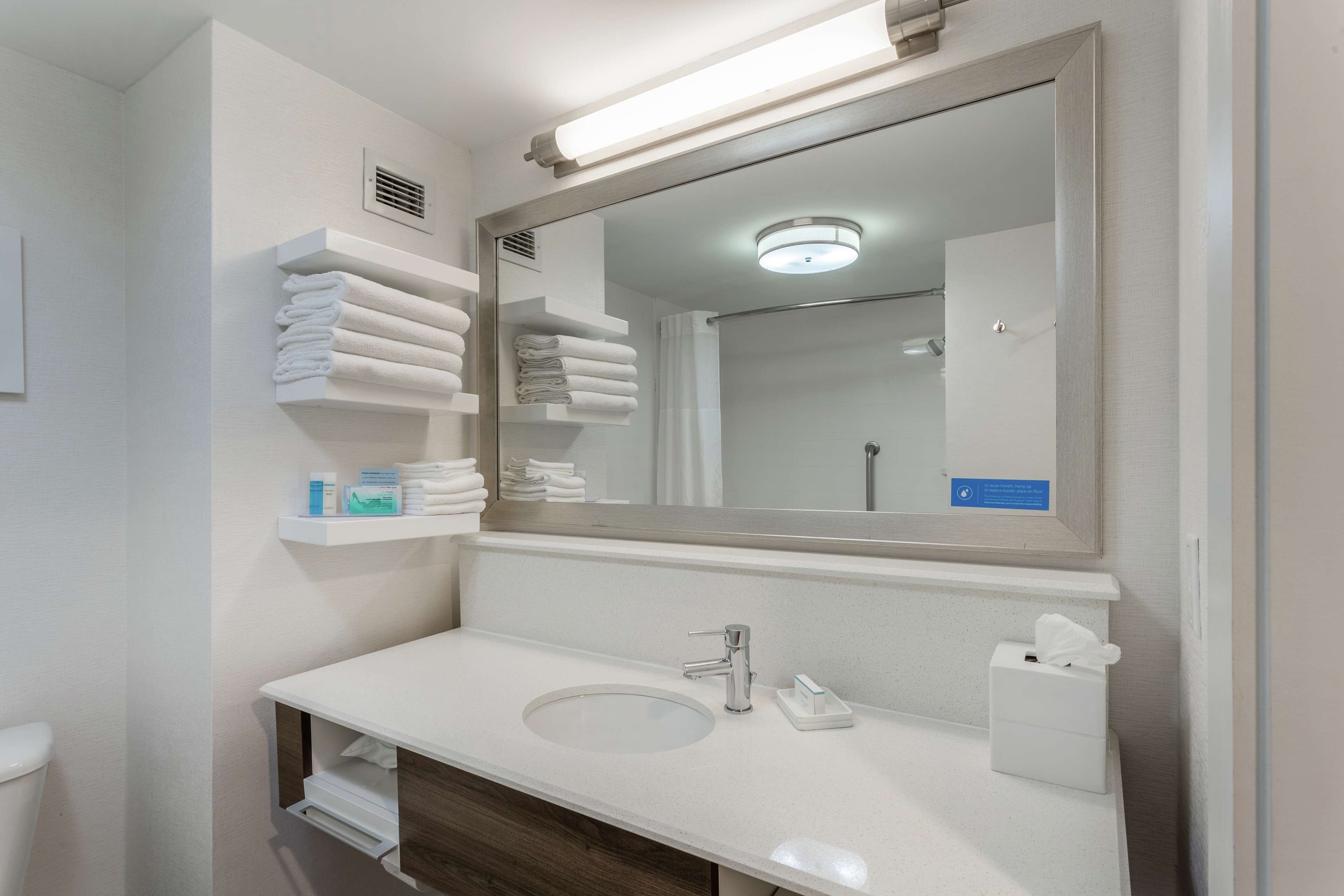 free toiletries, hair dryer, towels