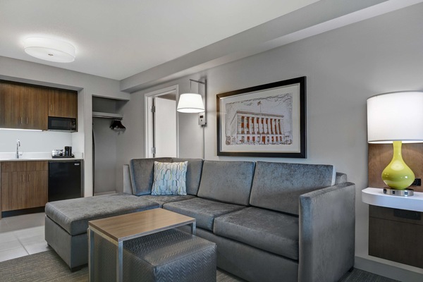 Deluxe Room, 1 King Bed (Large) | Living area | 32-inch TV with cable channels, pay movies