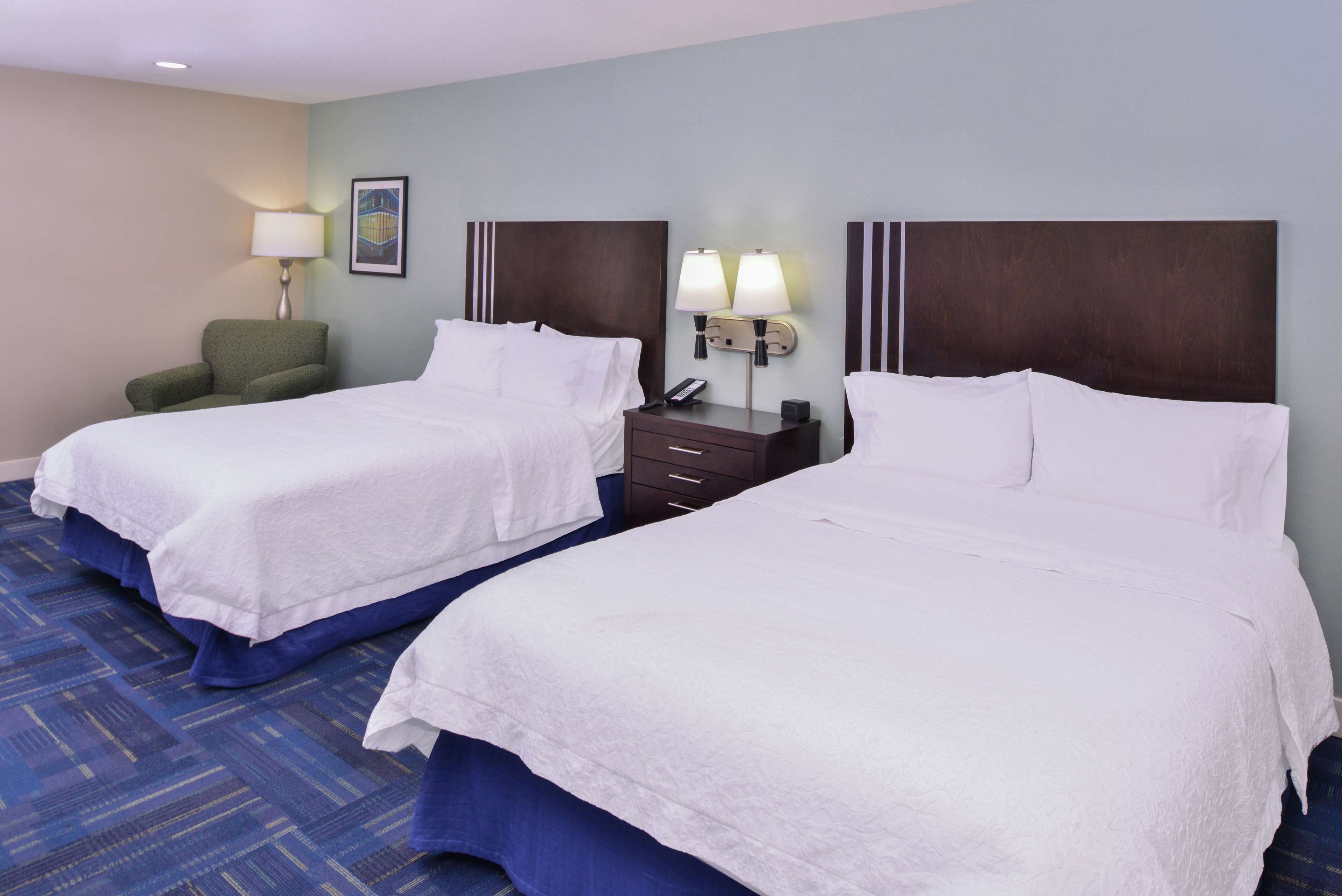 blackout curtains, iron/ironing board, free cots/infant beds