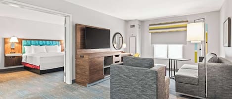 Suite, 1 King-Bett, Nichtraucher | Wohnbereich