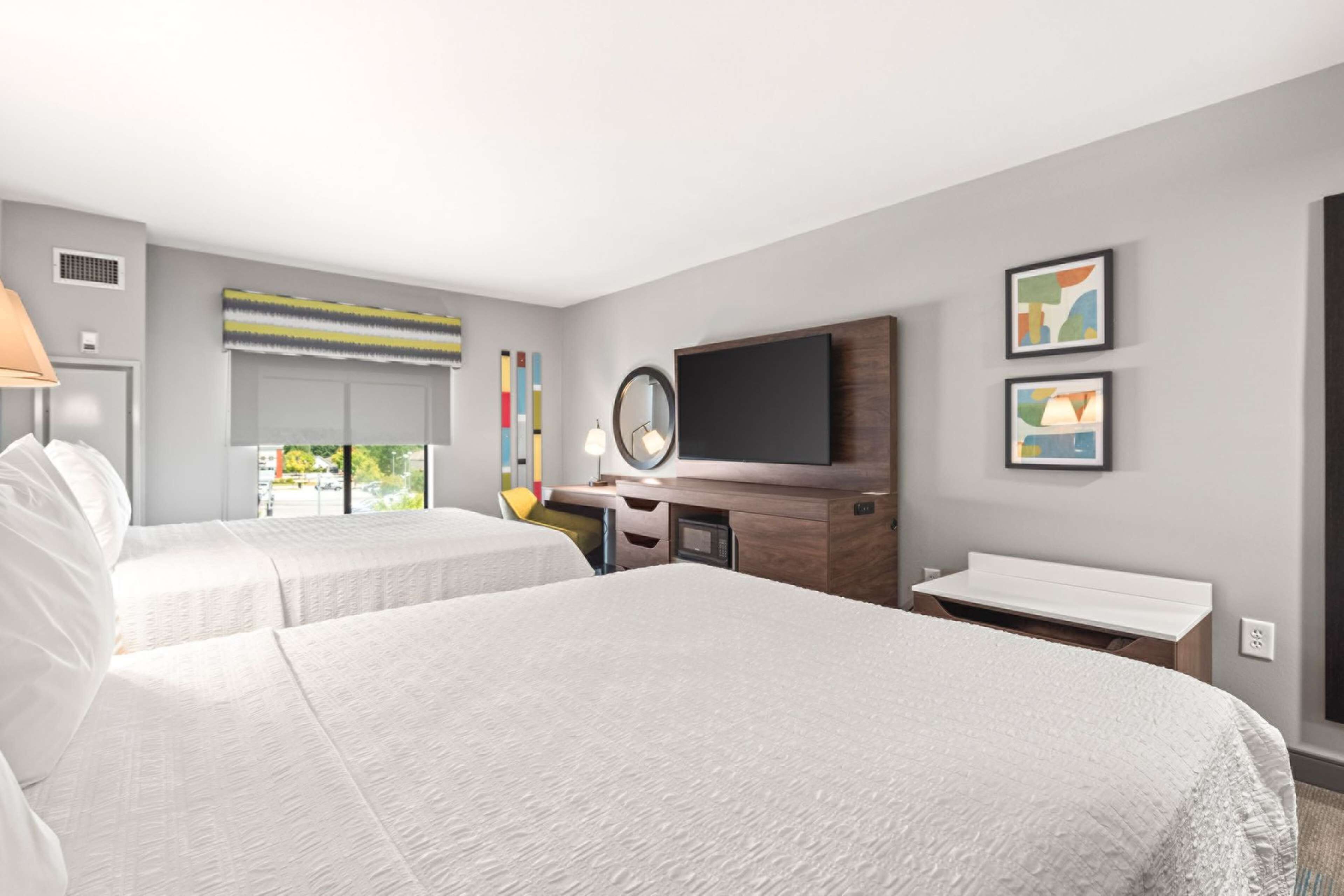 two double beds | in-room safe, iron/ironing board, free wifi, bed sheets