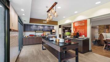 Free daily buffet breakfast