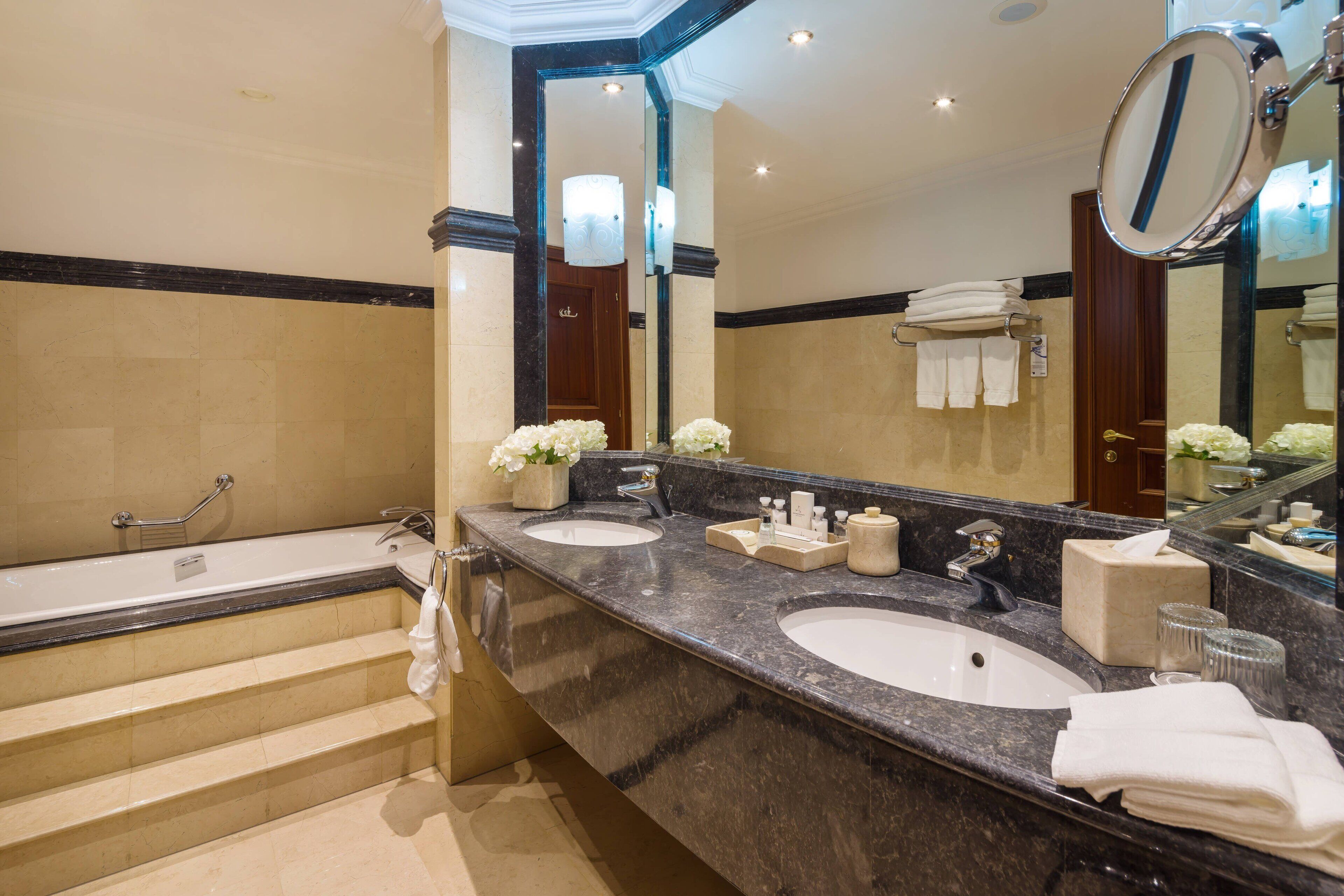 presidential suite, 1 bedroom | bathroom | separate bathtub and shower, free toiletries, hair dryer, bathrobes