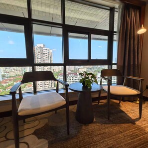 Superior Queen With View | Down comforters, in-room safe, desk, blackout drapes