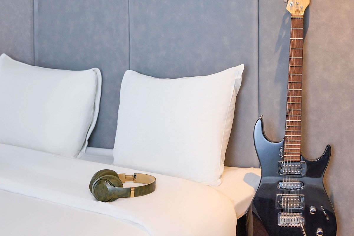 Habitación doble, 1 cama matrimonial (New Sleep Easy Concept) | Escritorio, insonorización, camas extra gratis y wifi gratis