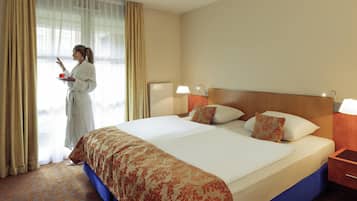1 chambre, literie de qualité, minibar