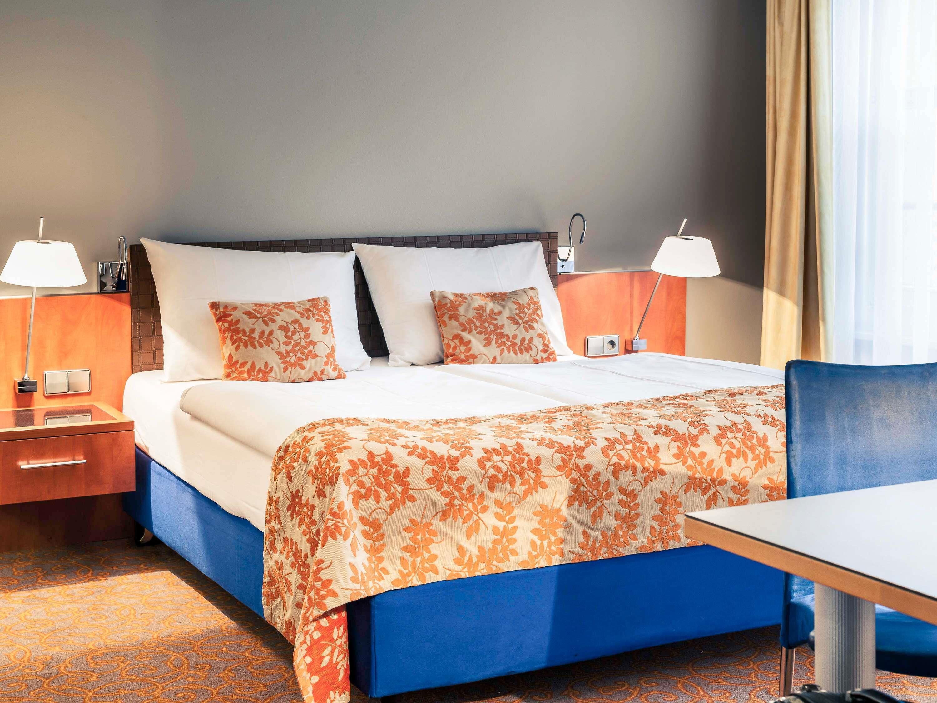 Premium bedding, minibar, in-room safe, desk