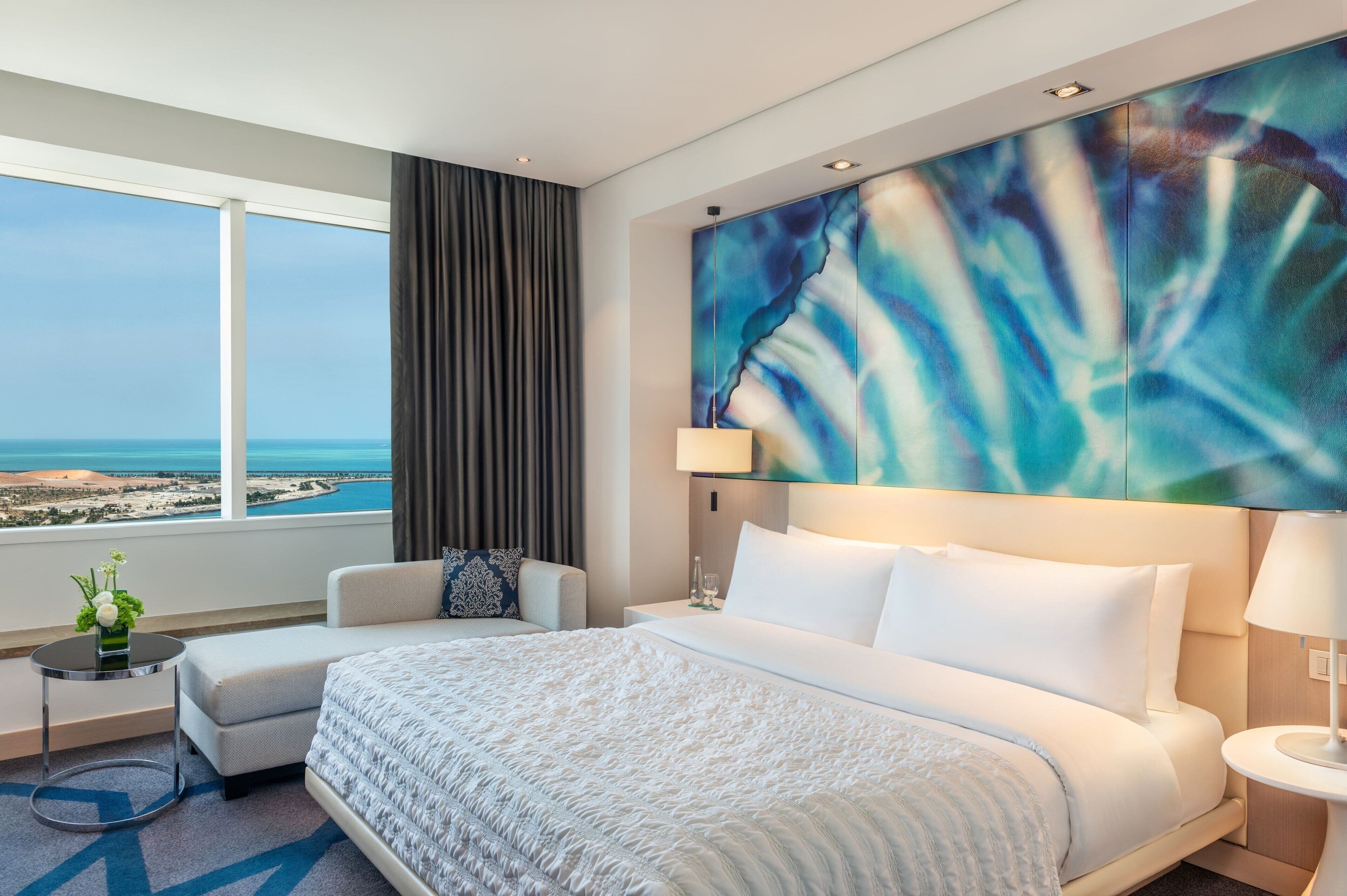 Hypo-allergenic bedding, pillow-top beds, minibar, in-room safe