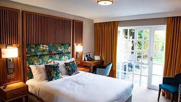 Garden Room With Private Patio | Premium bedding, Select Comfort beds, in-room safe