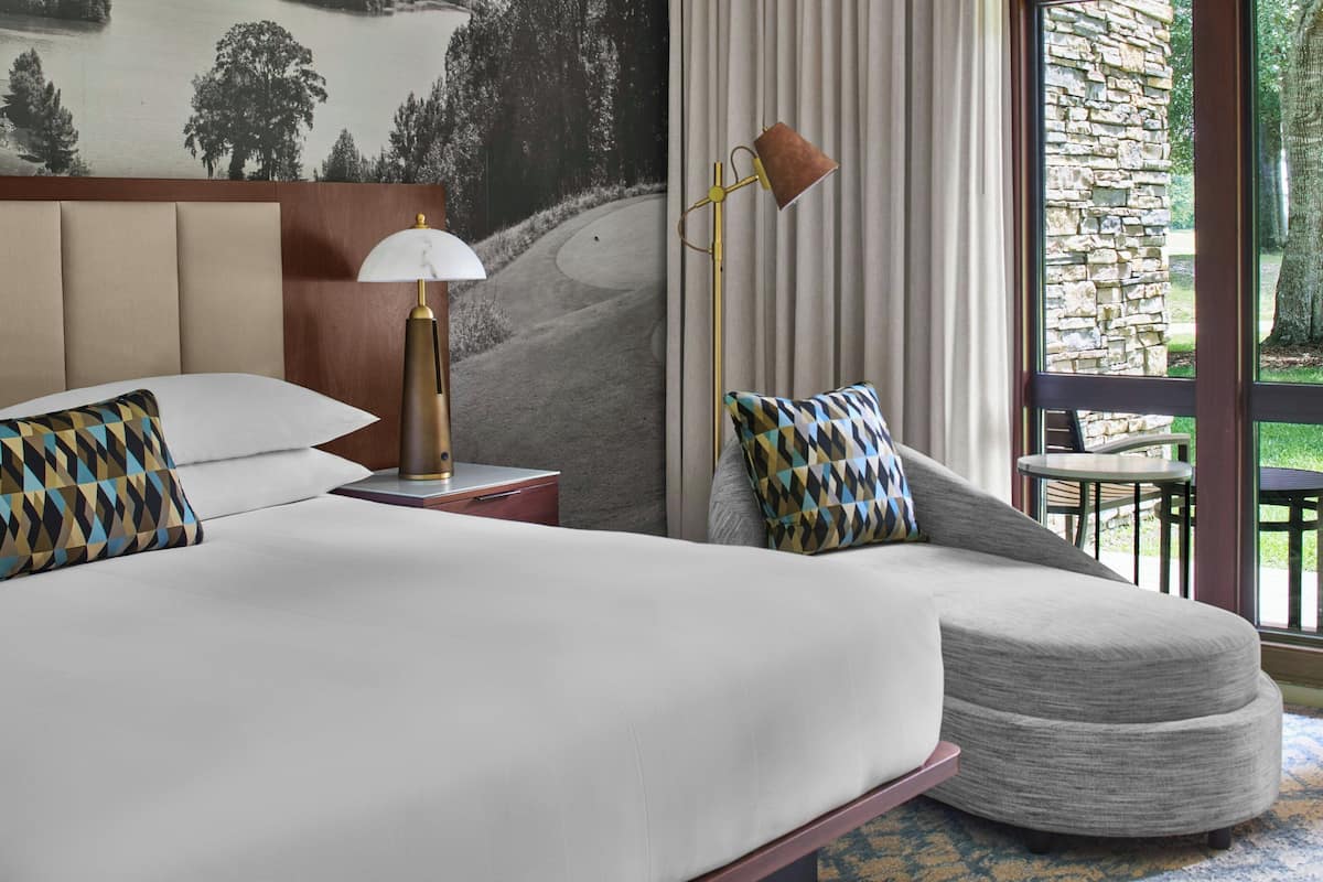 Premium bedding, pillow-top beds, desk, blackout curtains