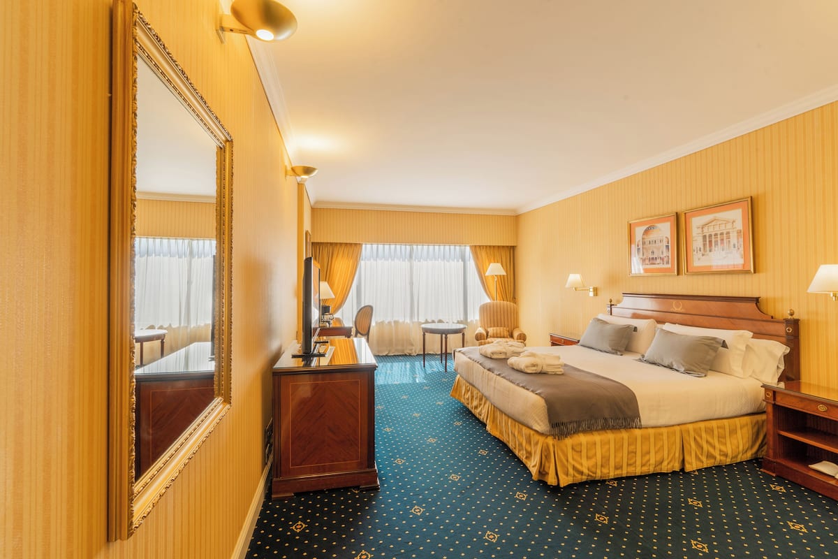 Executive Room, 1 Queen Bed, City View | Hypo-allergenic bedding, down duvets, minibar, in-room safe