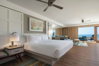 Suite, 1 King Bed with Sofa bed, Balcony, Oceanfront (Balcony, Ocean View) | 1 bedroom, Egyptian cotton sheets, premium bedding, pillowtop beds at Pier South Resort, Autograph Collection by Marriott