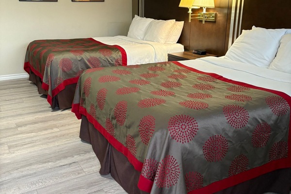 Deluxe Room, 2 Queen Beds | Desk, iron/ironing board (on request), WiFi (free), alarm clocks