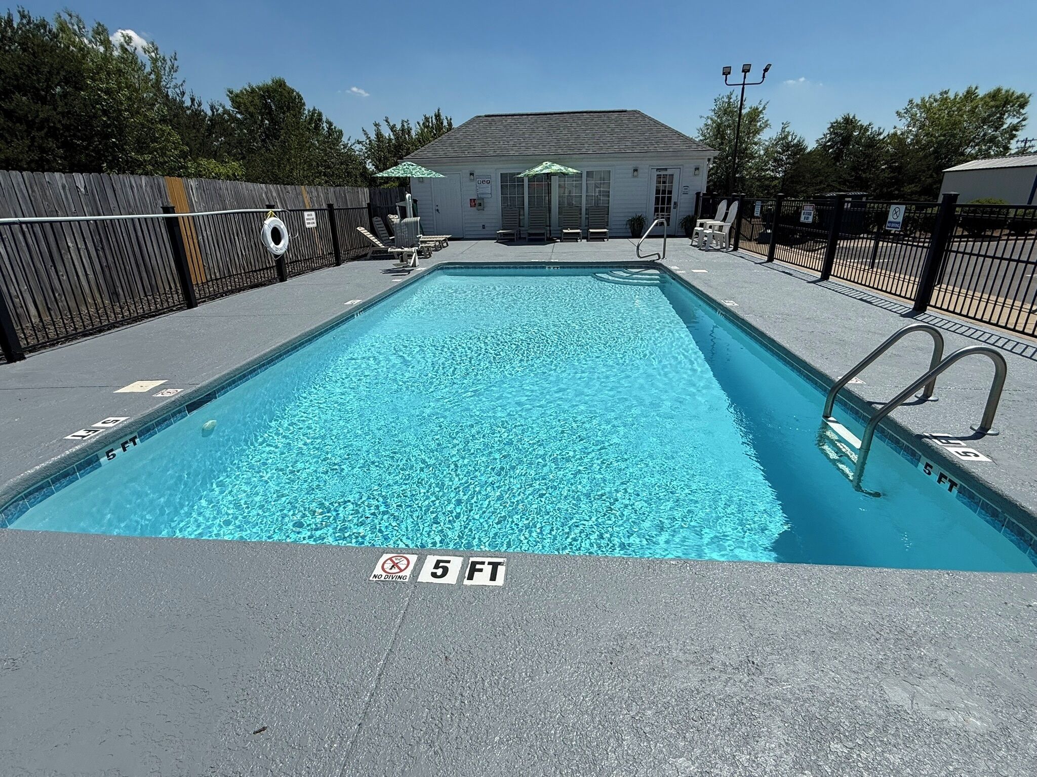 Seasonal outdoor pool