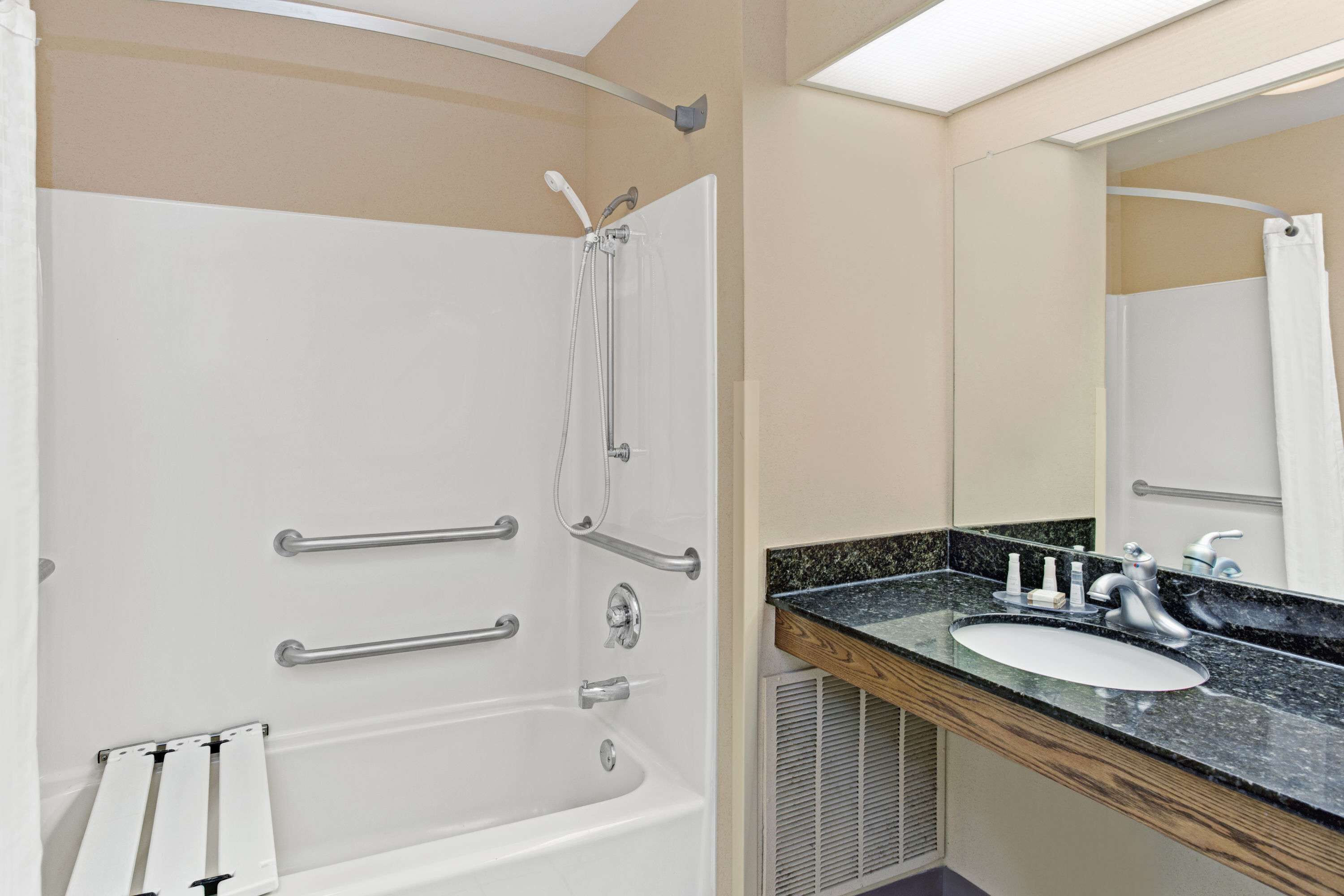 Hair dryer, towels